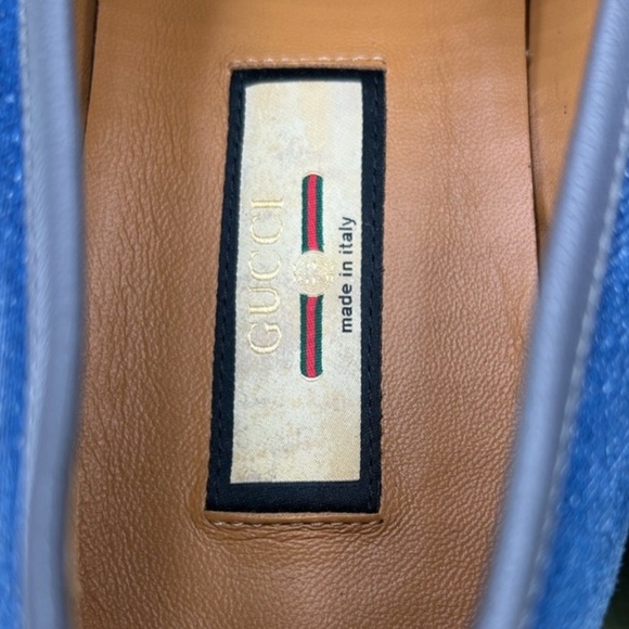 Men’s Gucci Horse Bit denim loafers . Size 10.5 - Picture 4 of 6